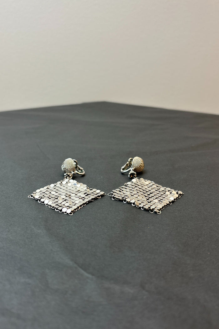 BARCA Silver Mesh Earrings image 1