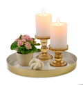 Be Home® Luxe Round Enamel Tray