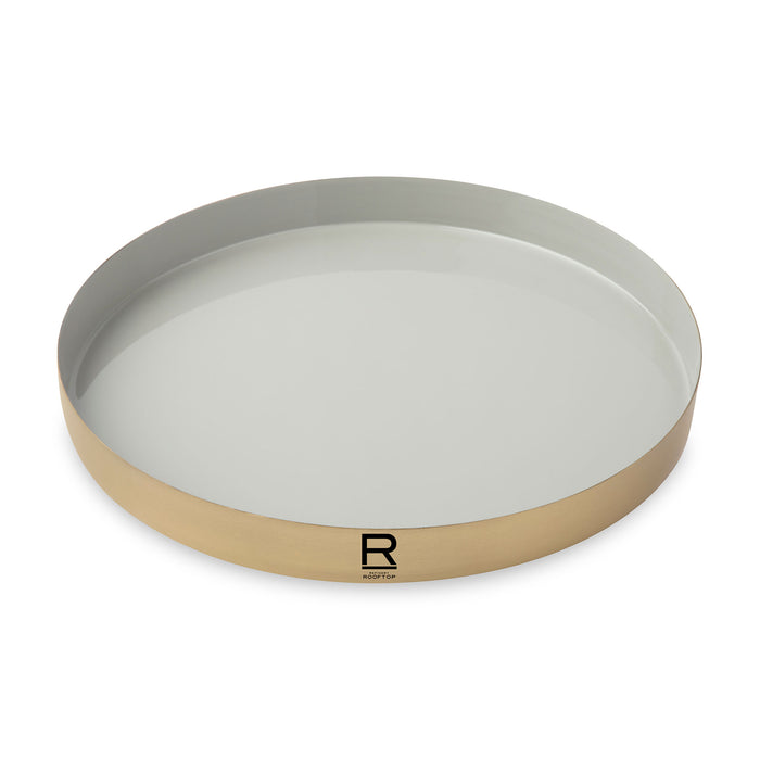 Be Home® Luxe Round Enamel Tray