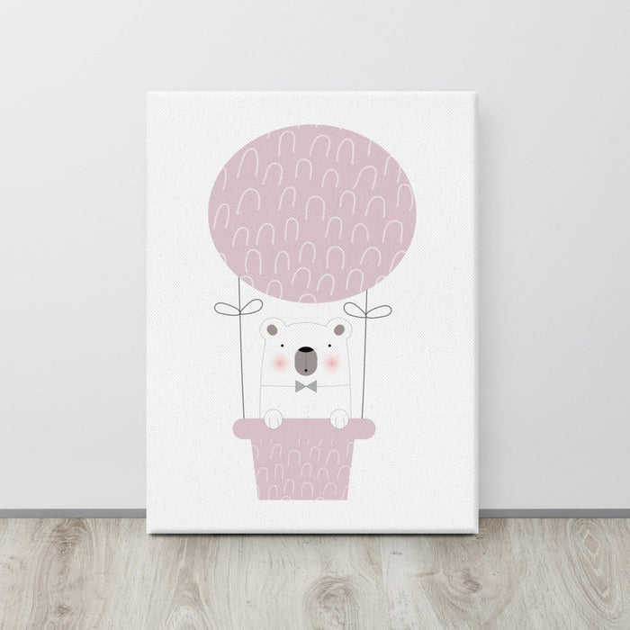 Girls Wall Art Hot Air Balloon Pink, Nursery Decor, Nursery Wall Art, Girls Bedroom Decor, Baby Wall Decor | Pippa + June