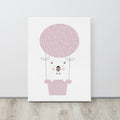 Girls Wall Art Hot Air Balloon Pink, Nursery Decor, Nursery Wall Art, Girls Bedroom Decor, Baby Wall Decor | Pippa + June