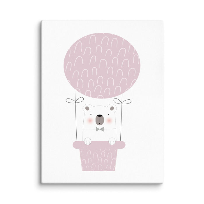 Girls Wall Art Hot Air Balloon Pink, Nursery Decor, Nursery Wall Art, Girls Bedroom Decor, Baby Wall Decor | Pippa + June