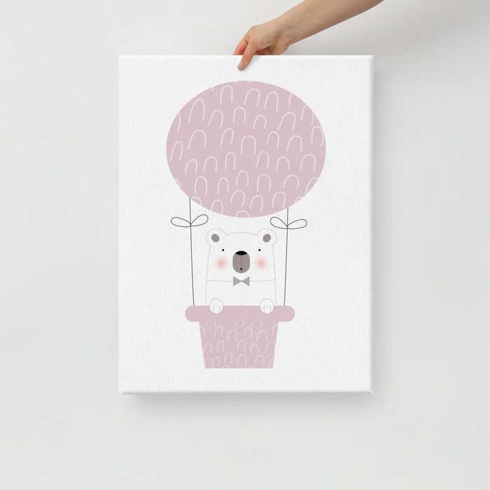 Girls Wall Art Hot Air Balloon Pink, Nursery Decor, Nursery Wall Art, Girls Bedroom Decor, Baby Wall Decor | Pippa + June