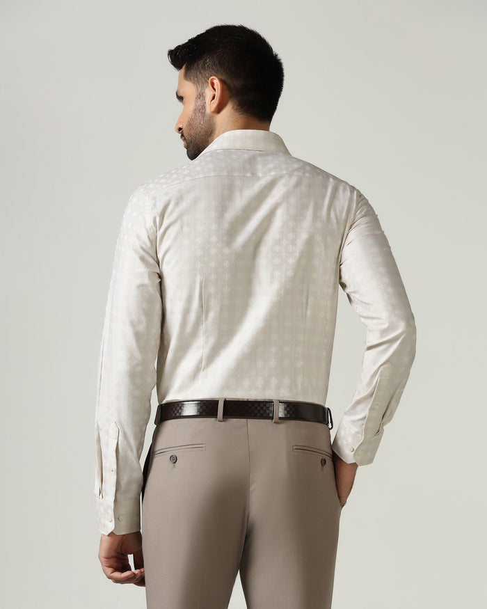 Beige Check Shirt - Fivel