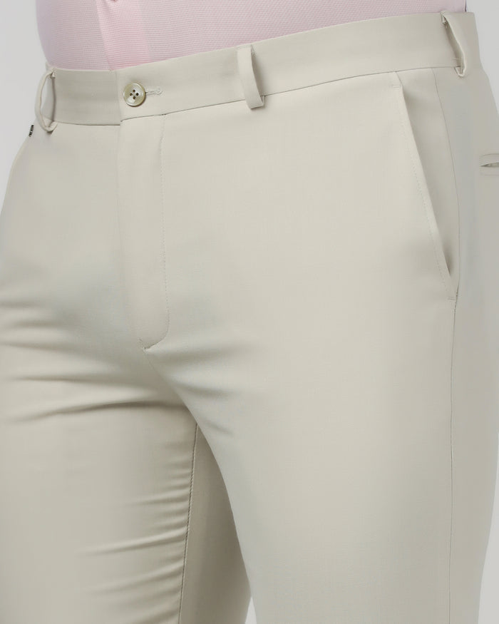Beige Stripe Trouser - Oxford