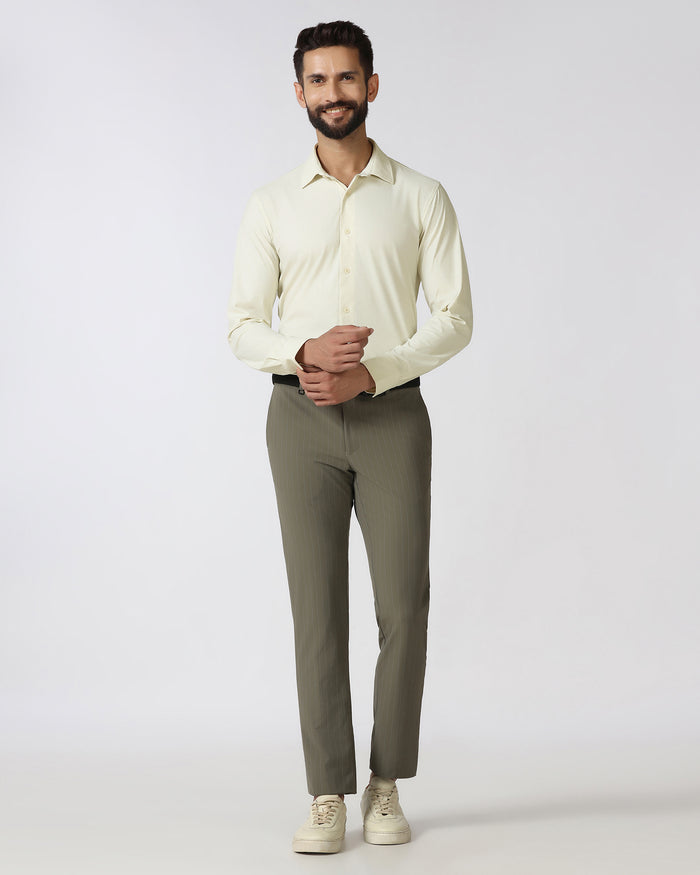 Beige TechPro Printed Shirt - Graph