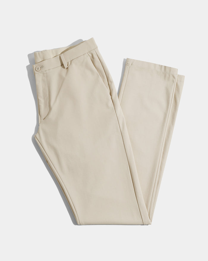 Beige TechPro Solid Khakis - Ziea