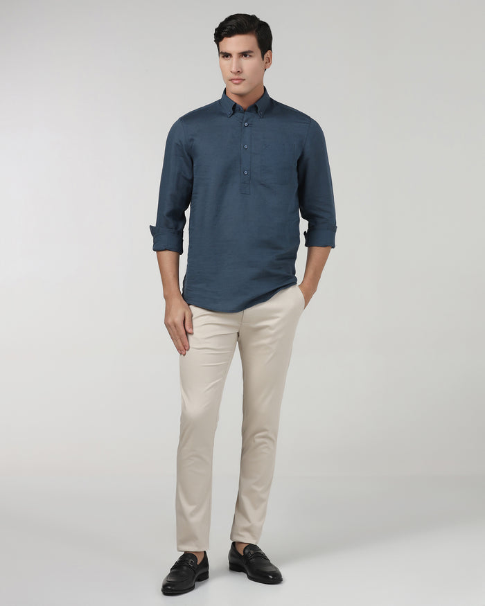 Beige Textured Khakis - Aspen