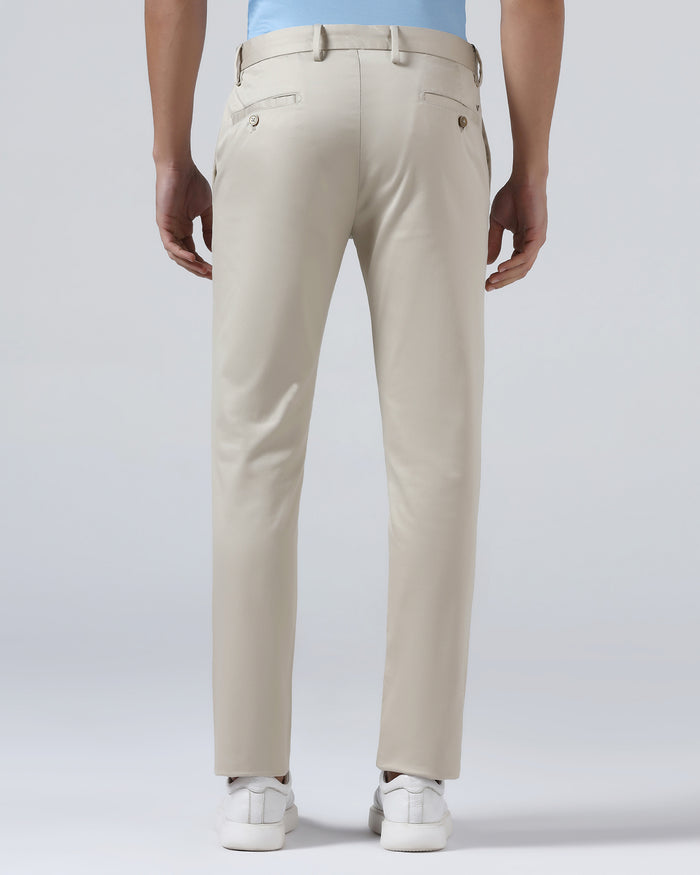 Beige Textured Khakis - Aspen