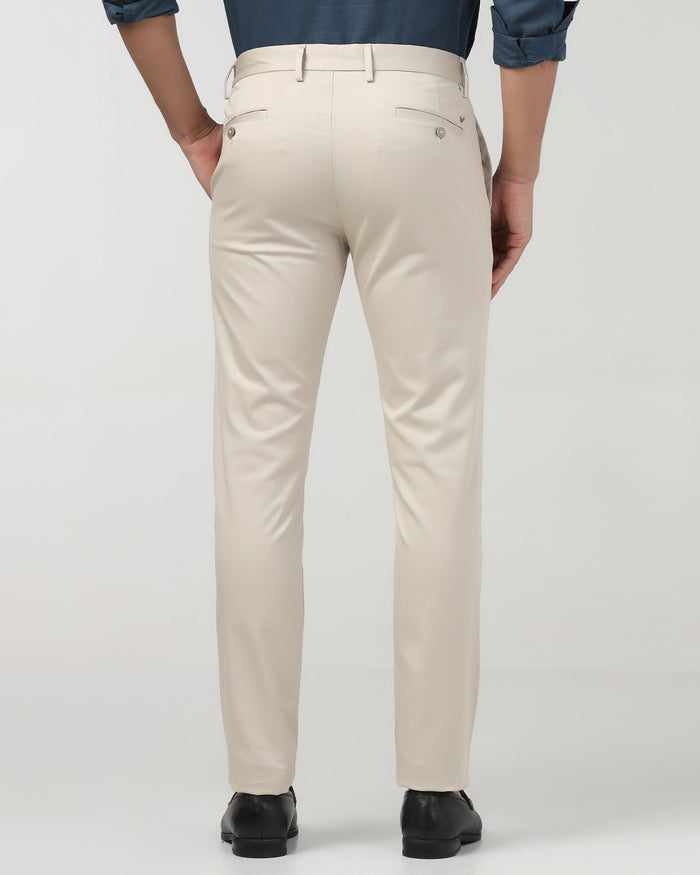 Beige Textured Khakis - Aspen