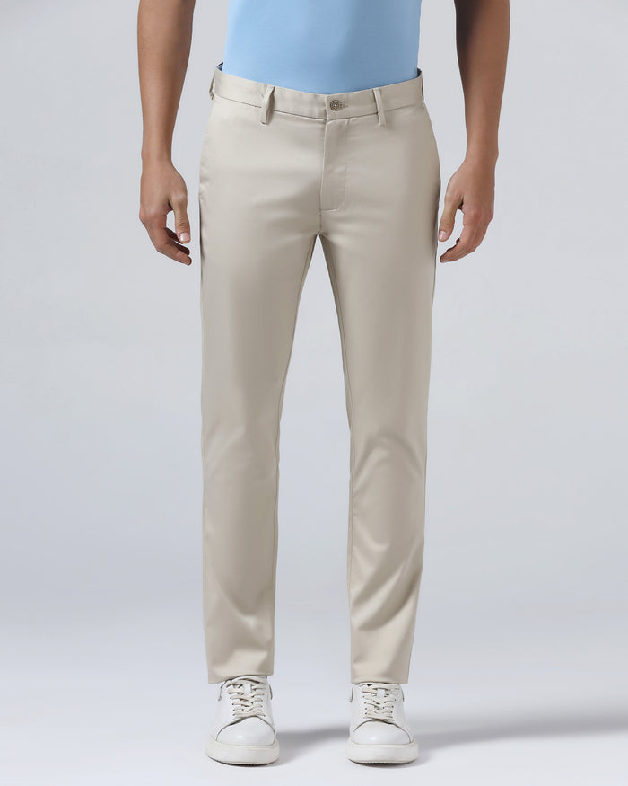 Beige Textured Khakis - Aspen