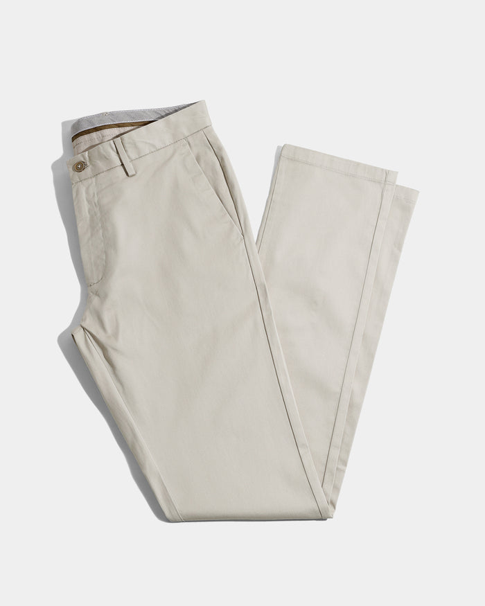 Beige Textured Khakis - Aspen