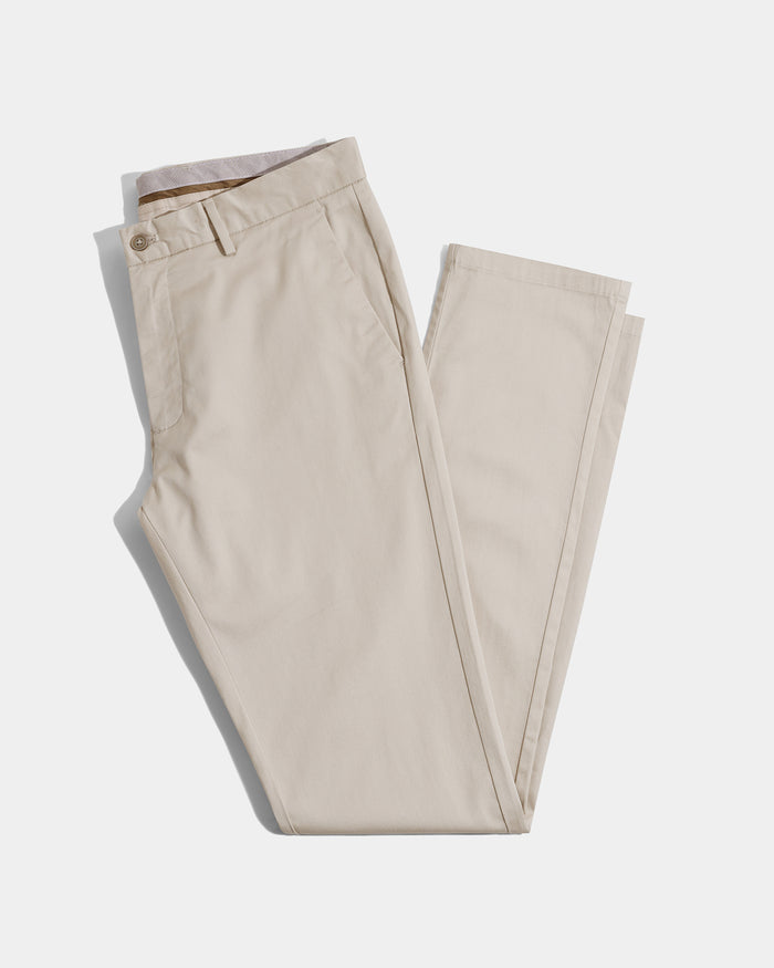 Beige Textured Khakis - Aspen