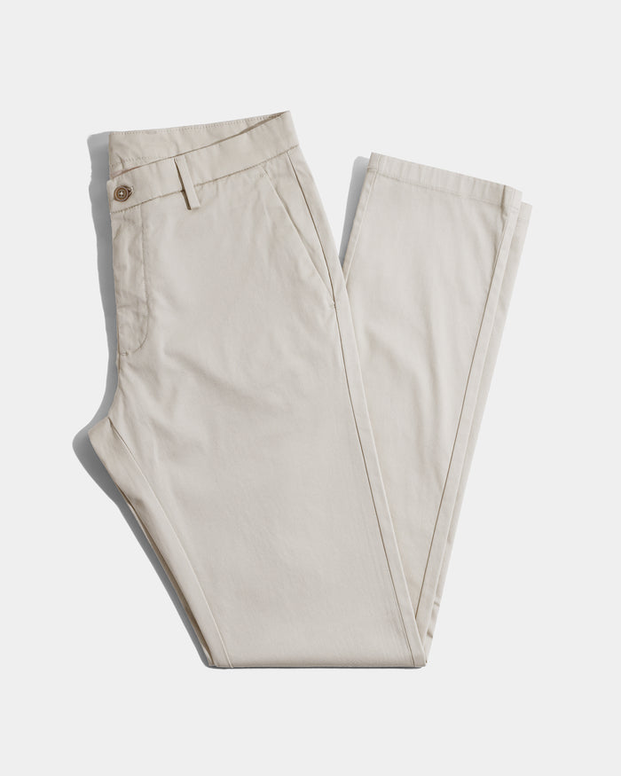 Beige Textured Khakis - Aurea