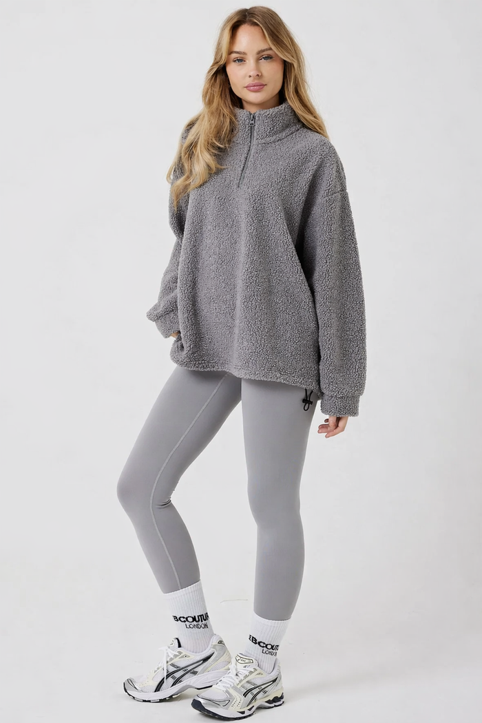 Belmore Borg Jumper & Leggings Set - Grey