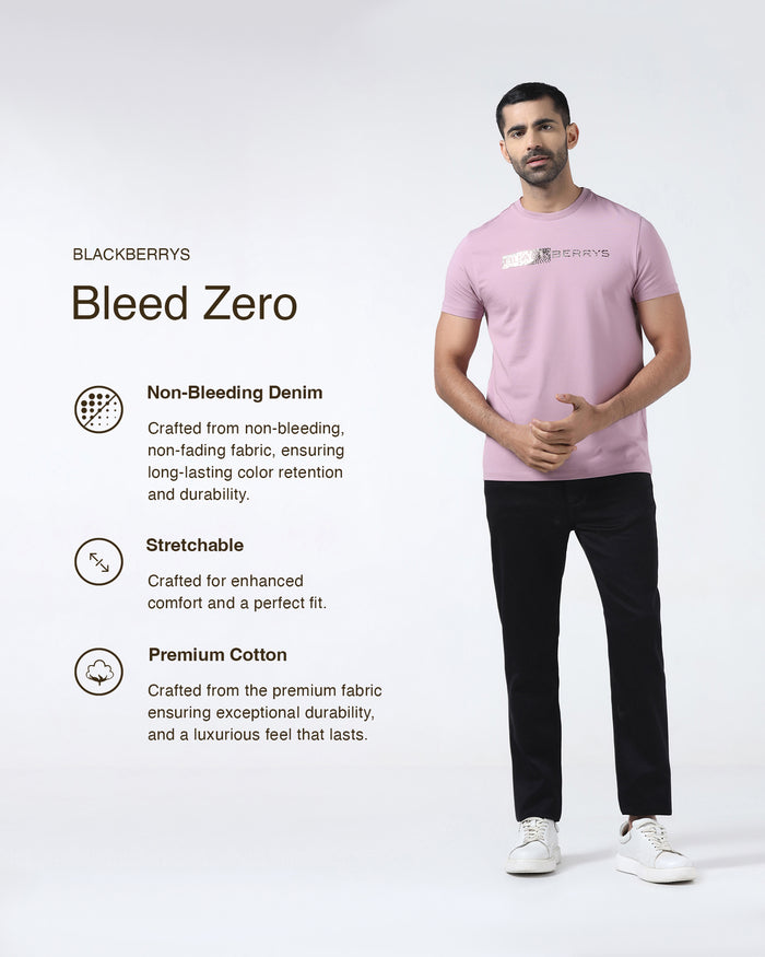 Black Bleed Zero Slim Fit Jeans - Abto