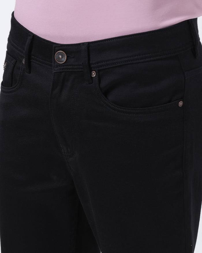 Black Bleed Zero Slim Fit Jeans - Abto