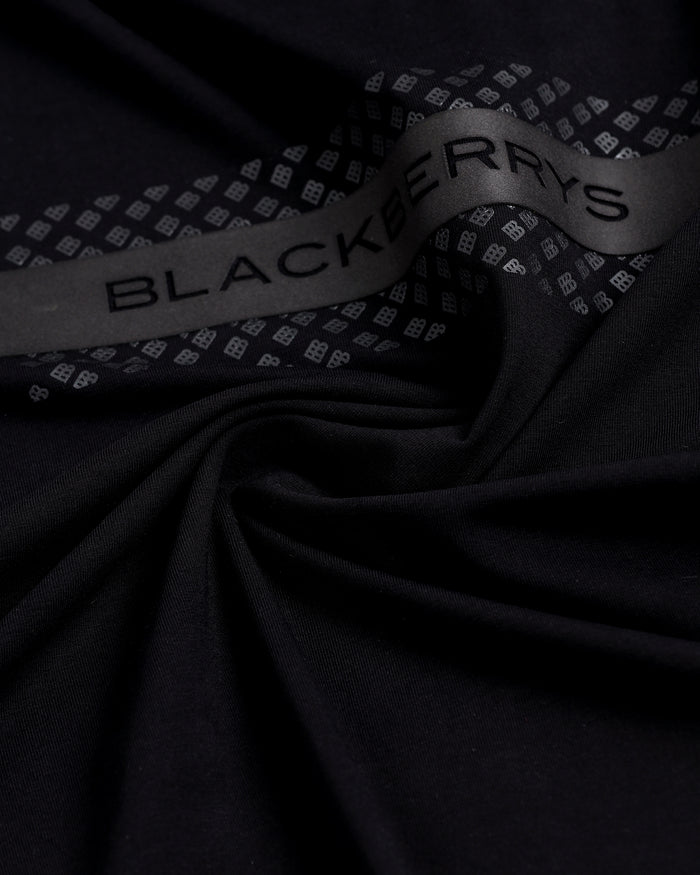 Black Crew Neck Solid T-Shirt - Zoro