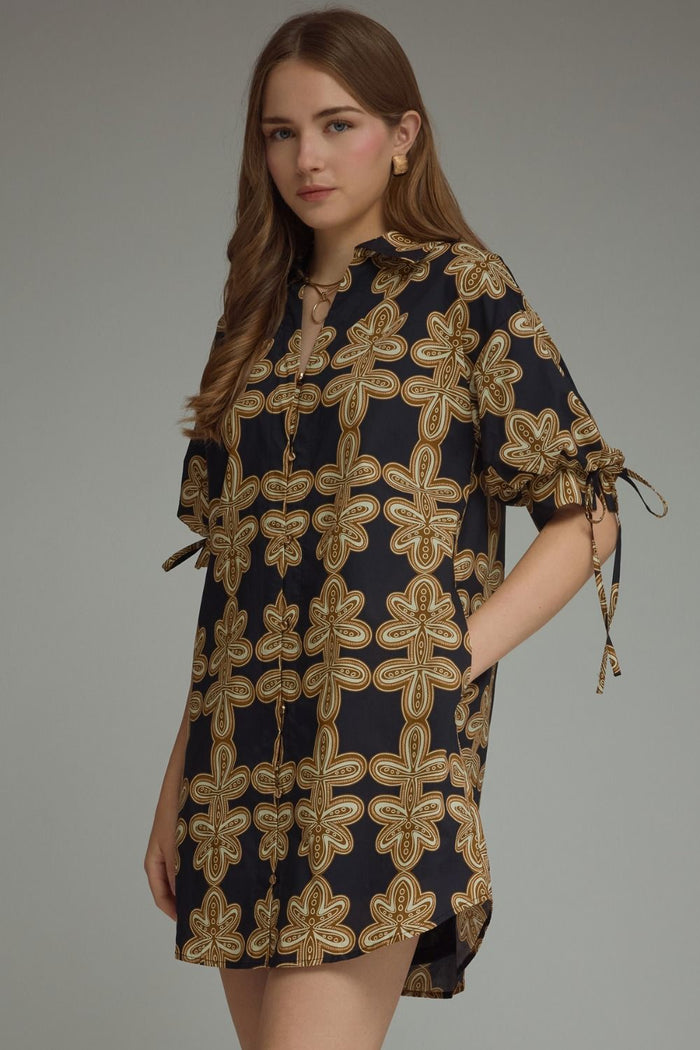 Black Geometric Dress