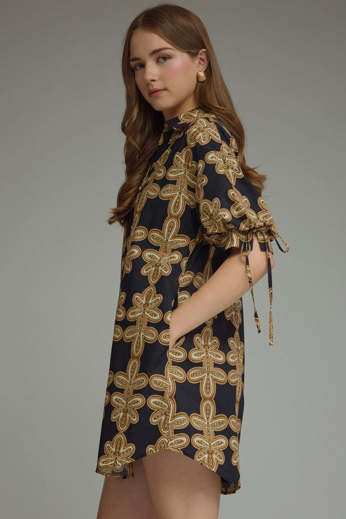 Black Geometric Dress
