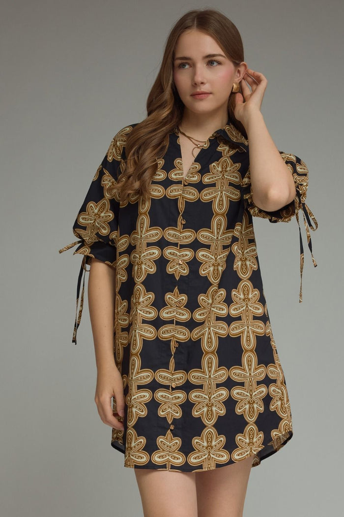 Black Geometric Dress