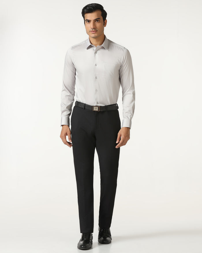 Black Must Haves Textured Trouser - Miggins
