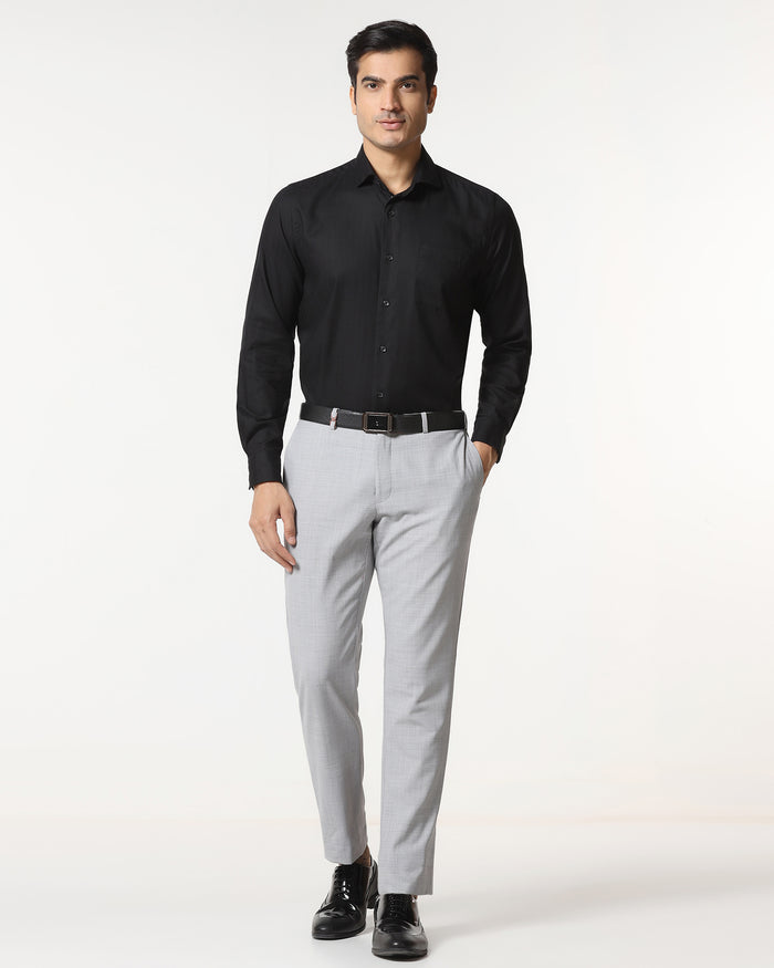 Black Non Iron Stripe Shirt - Cooper