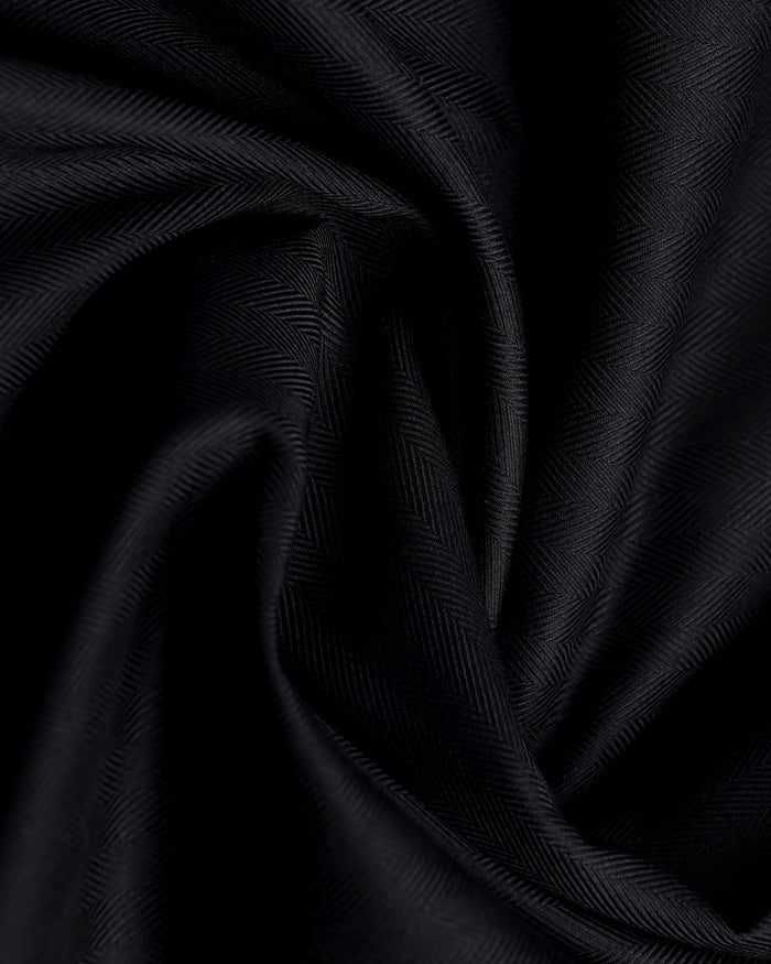 Black Non Iron Stripe Shirt - Cooper