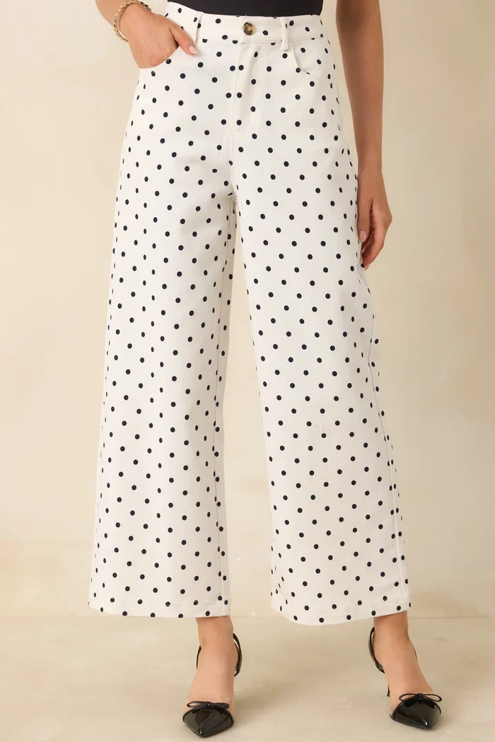 Black Polka Dot Pants