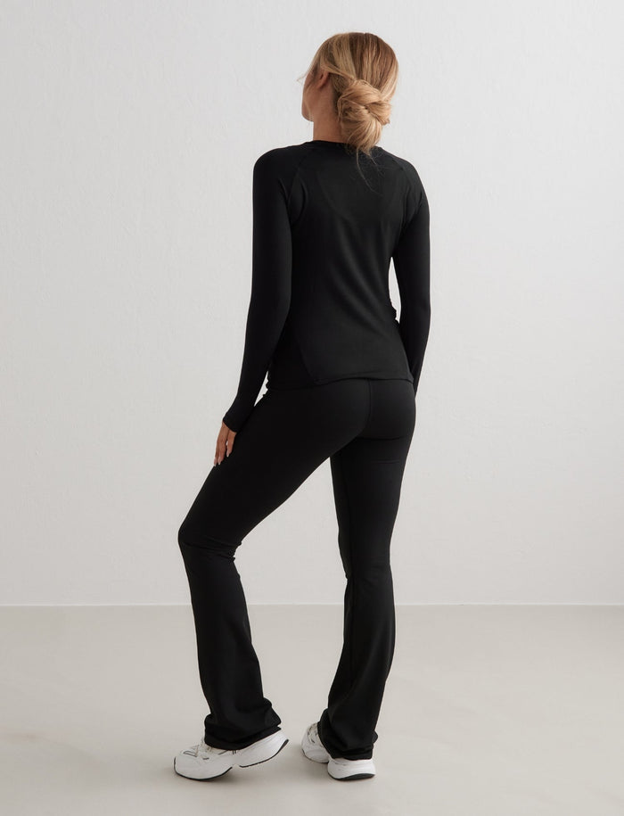 Black Soft Basic Maternity Long Sleeve