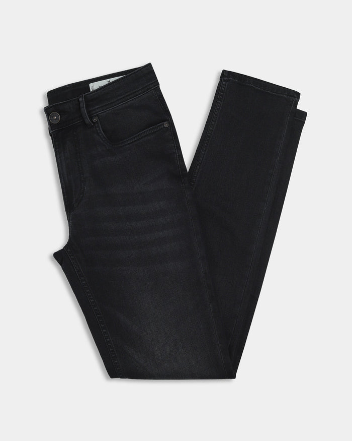 Black Super Clean Slim Fit Jeans - Kaiden