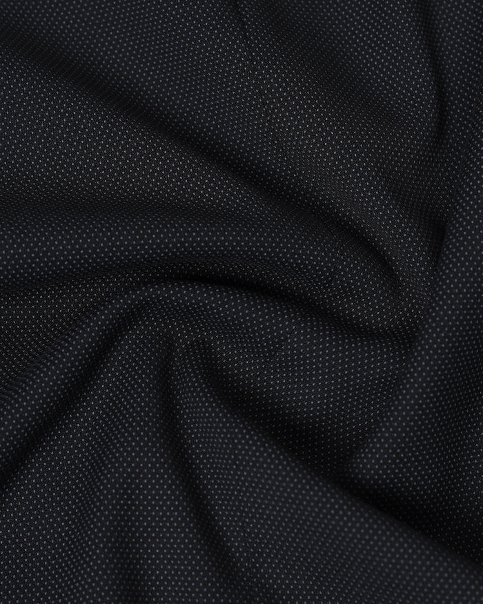Black Two Piece Textured Suit - Hams