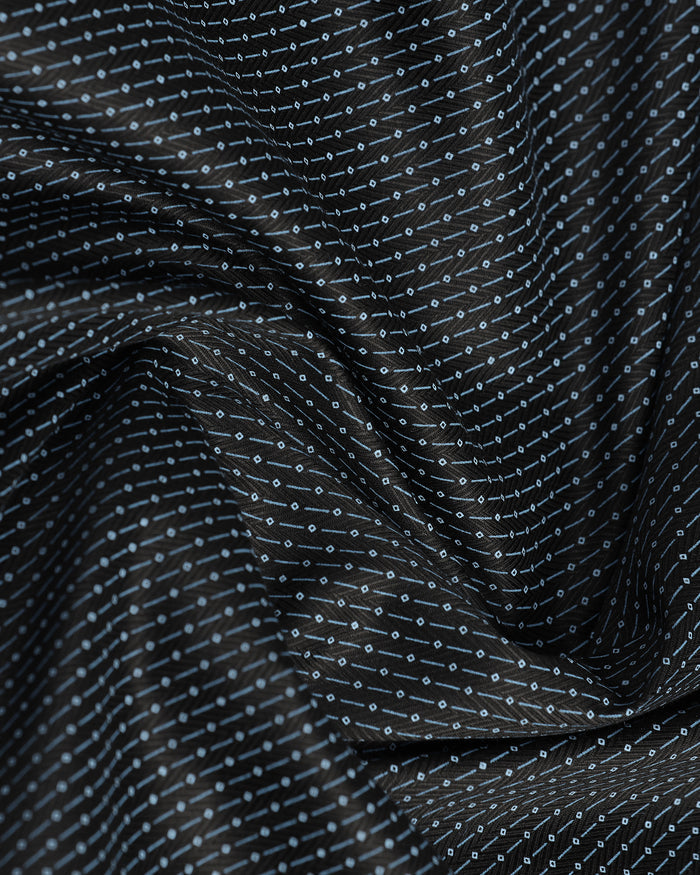 Black Non Iron Printed Shirt - Radiant