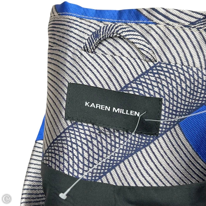 Blazer By Karen Millen In Blue & Grey, Size: L