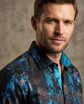 Blue Crust Print Men's Shirt