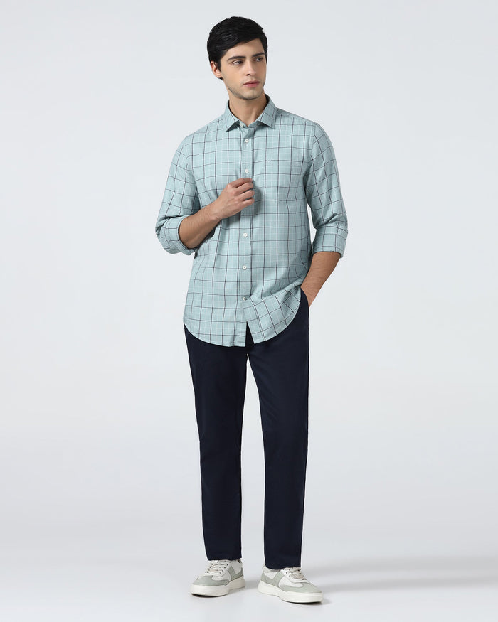 Blue Solid Khaki - Pine