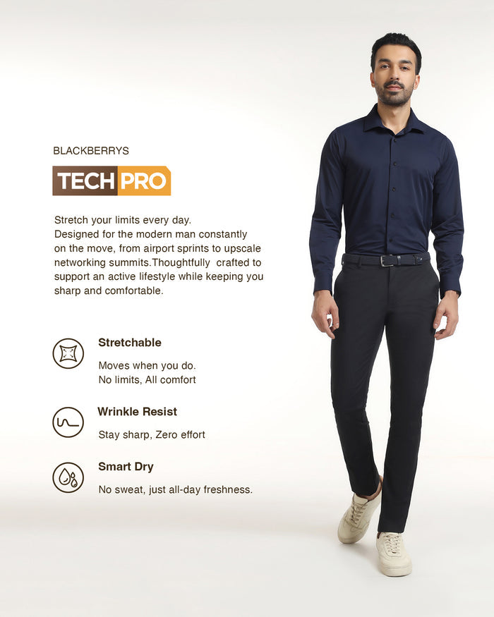 Blue TechPro Textured Shirt - Genepy