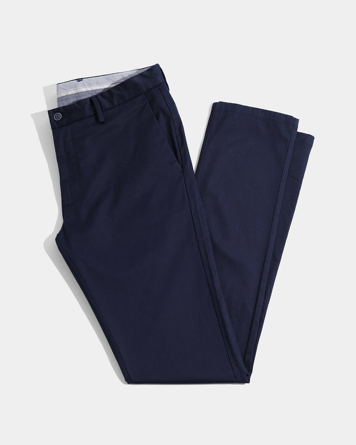 Blue Textured Khakis - Aspen