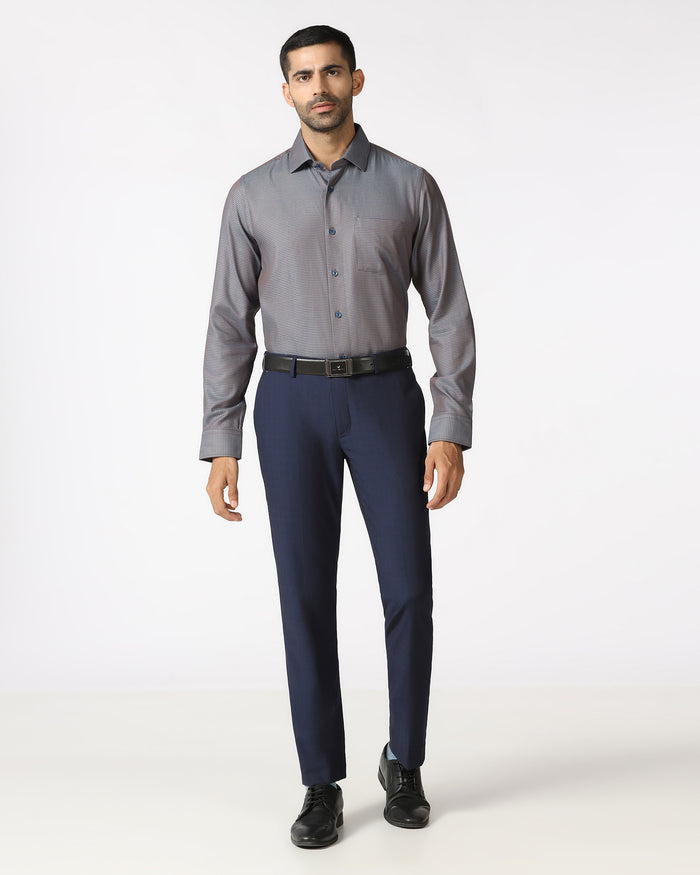 Blue Textured Shirt - Recite