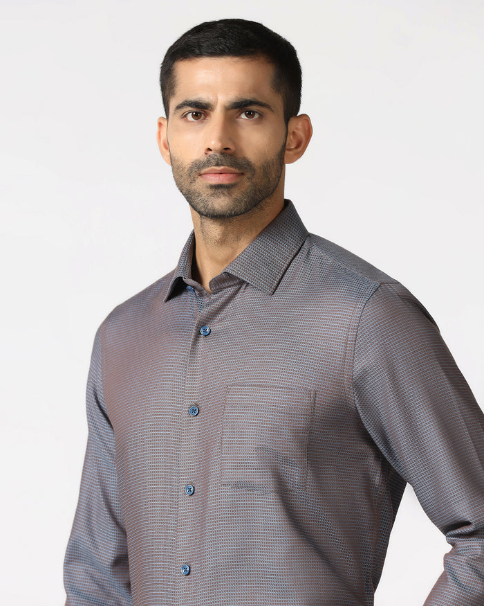Blue Textured Shirt - Recite