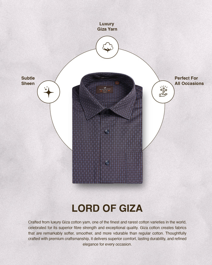 Blue Textured Shirt - Roster