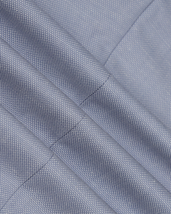 Blue Textured Trouser - Dort
