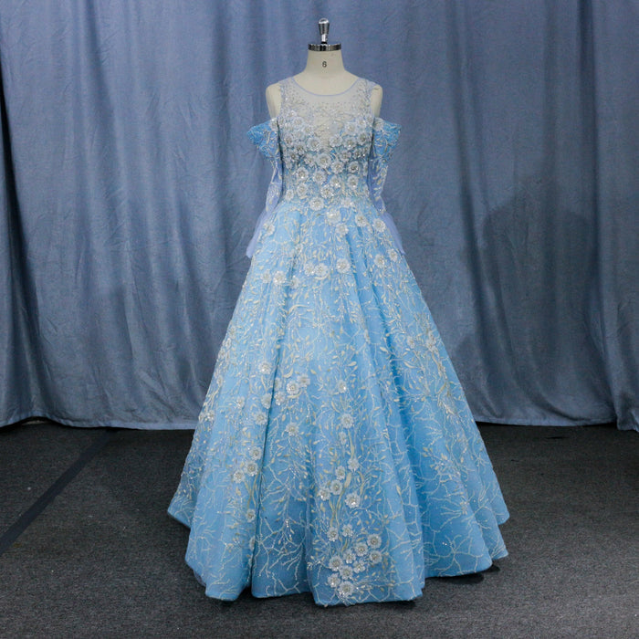 Blue Yellow Purple A Line Wedding Dresses and Bridal Gowns - Rosymae
