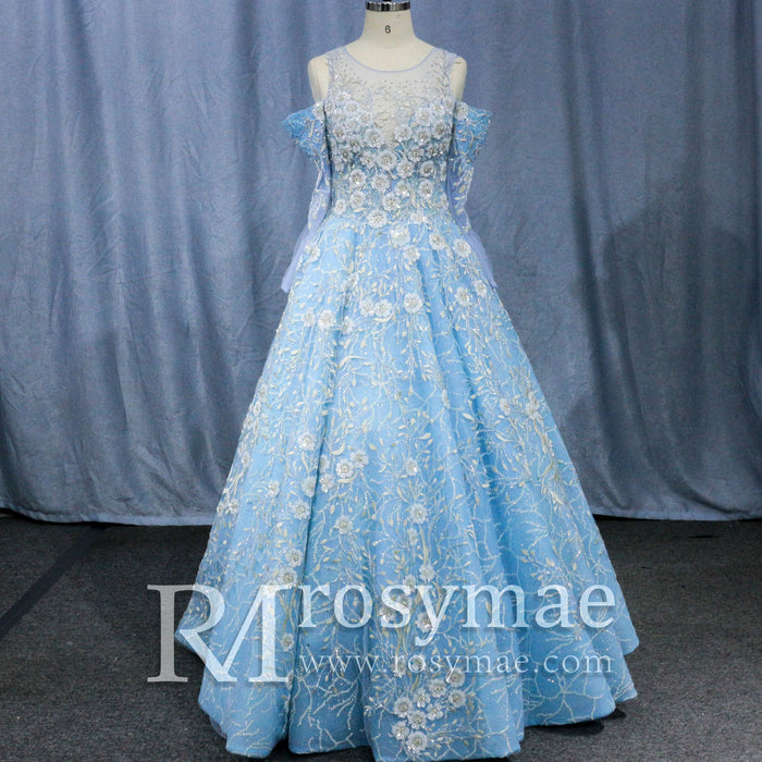 Blue Yellow Purple A Line Wedding Dresses and Bridal Gowns - Rosymae
