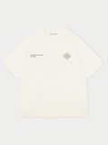BLURRED GRAPHIC EMBLEM T-SHIRT - OFF WHITE