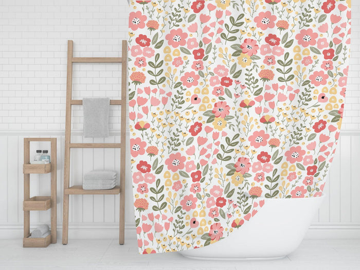 Shower Curtain Boho Floral, Boho Bathroom Decor & Accessories | Pippa + June