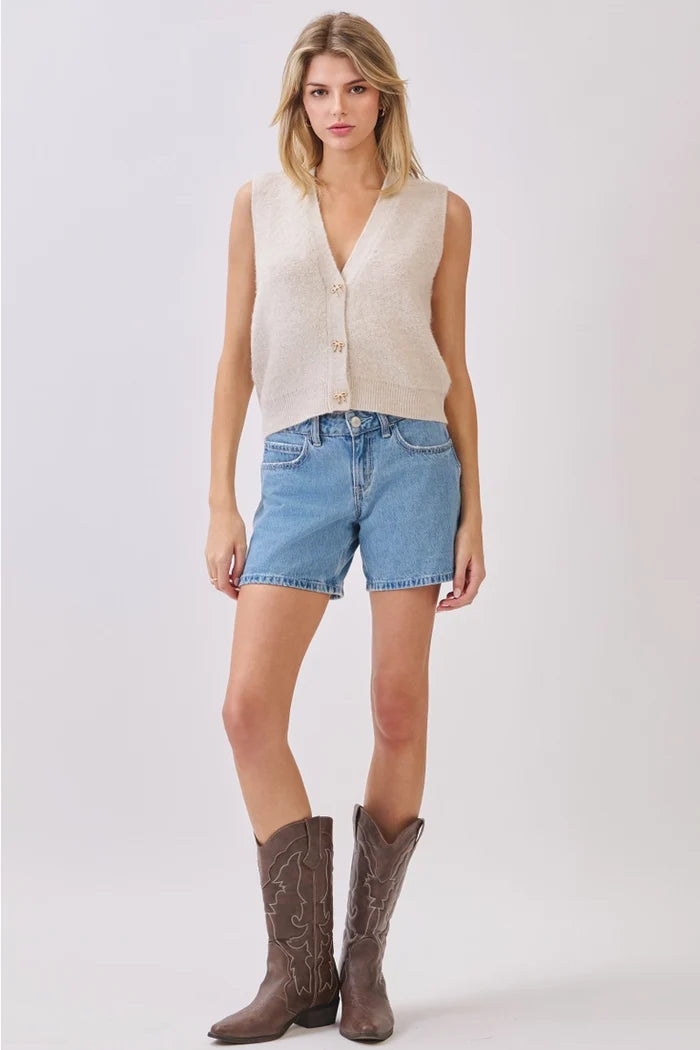 Bow Tie Knit Vest