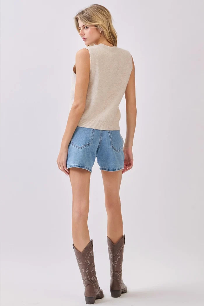 Bow Tie Knit Vest