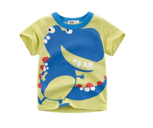 Boys Summer Cotton Short Sleeve T-Shirt | Korean Style Cotton T-Shirt