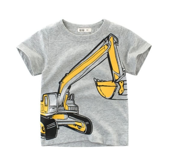 Boys Summer Cotton Short Sleeve T-Shirt | Korean Style Cotton T-Shirt
